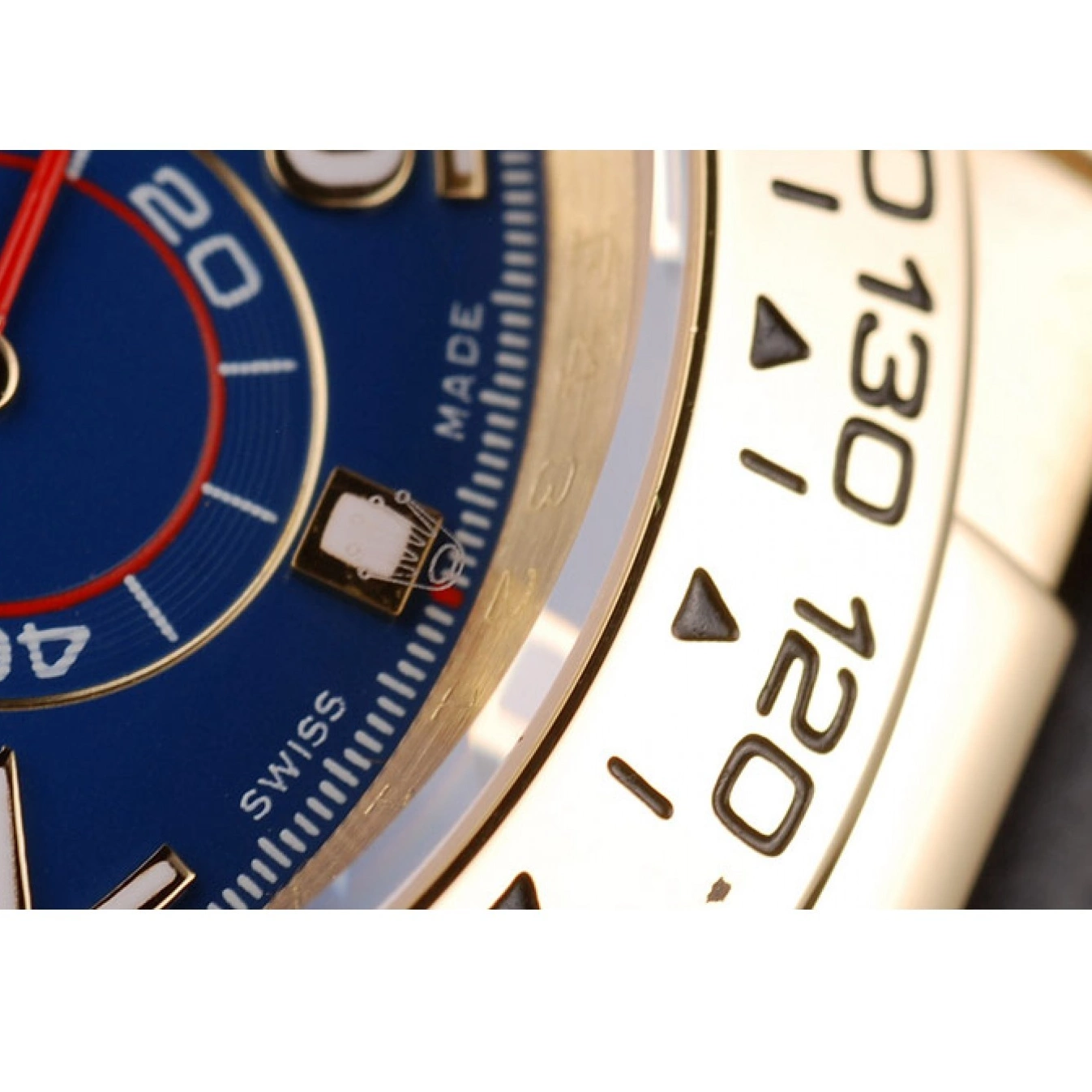 Aaa replica watch Strap Case Rolex Dial Leather Blue Daytona Gold Black 0611